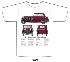Armstrong Siddeley Sports Foursome (Red) 1934-36 T-shirt Front
